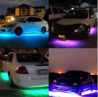 Car & Bike RGB Strip Light Waterproof Flasher Strobe (2 pcs)