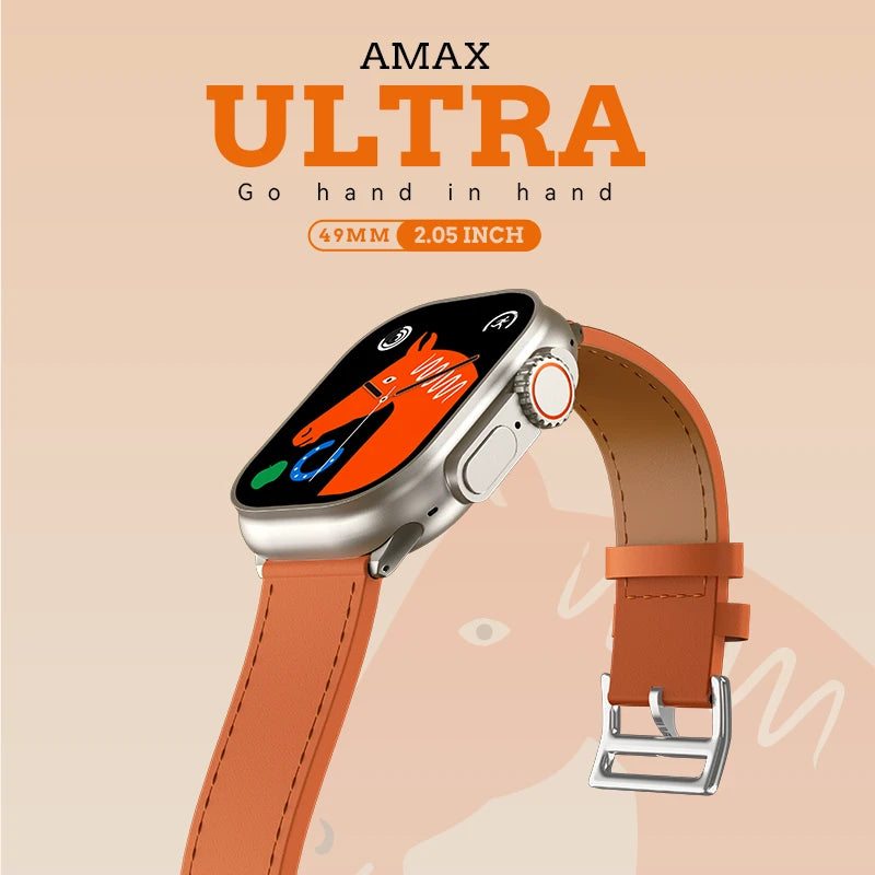 2023 New AMAX Ultra Smart Watch 49mm with 2 straps 2.05