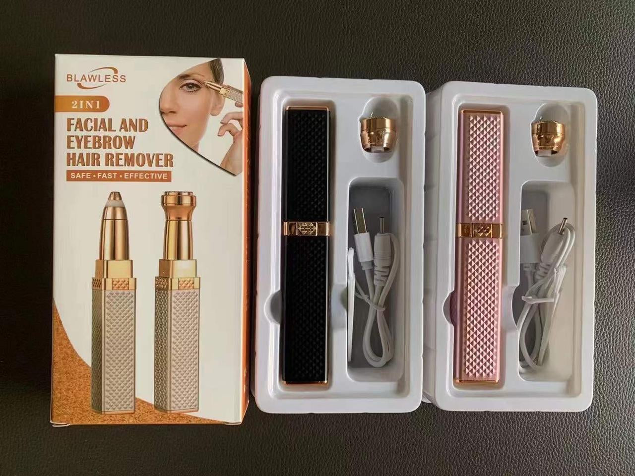 2 in 1 Blawless Facial & Eyebrow Hair Remover (Random Color)