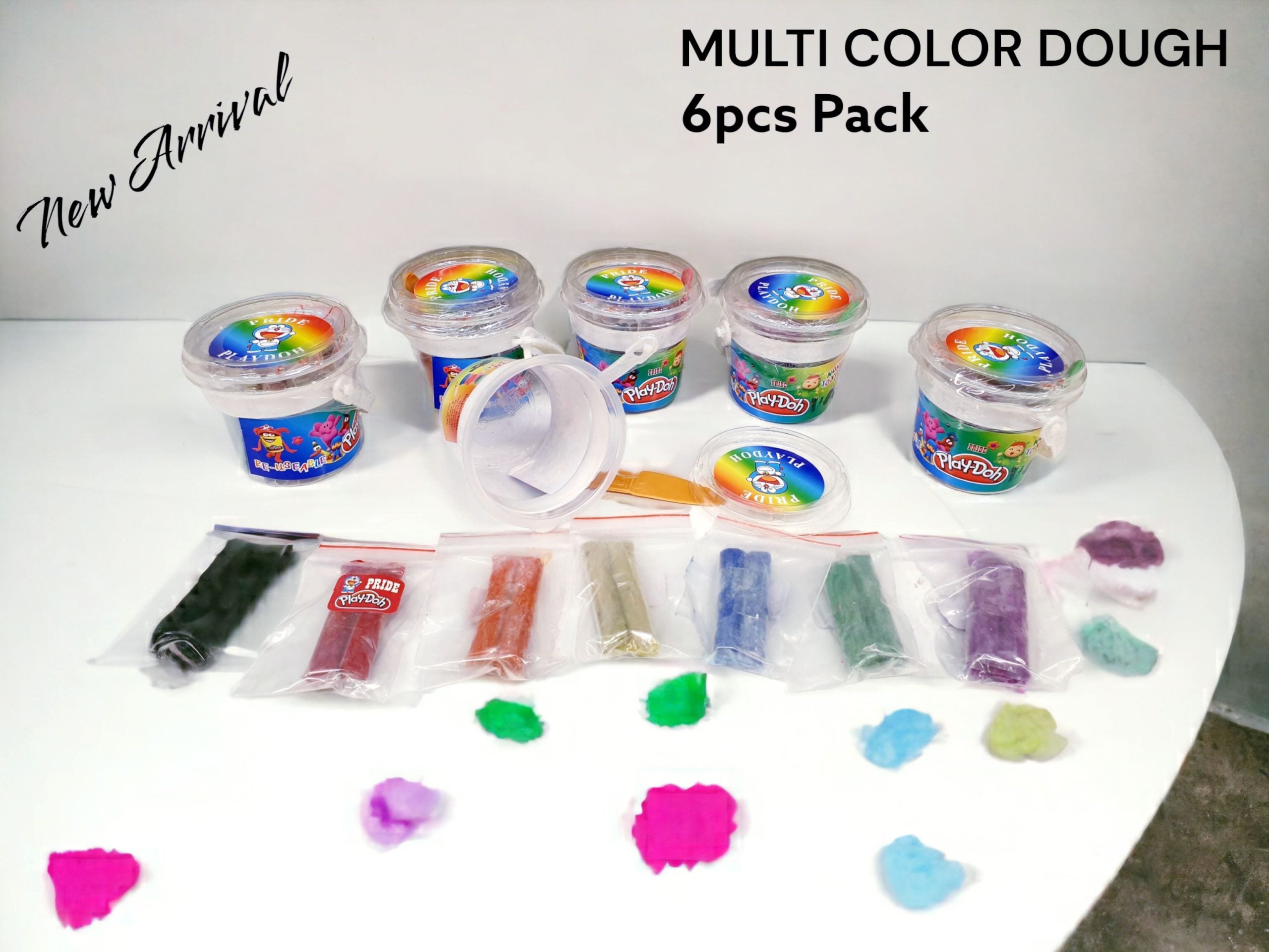 Multi Color 6pcs Balti Play-Dough